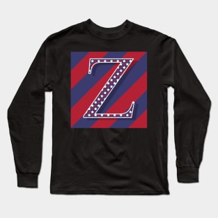 Old Glory Letter Z Long Sleeve T-Shirt